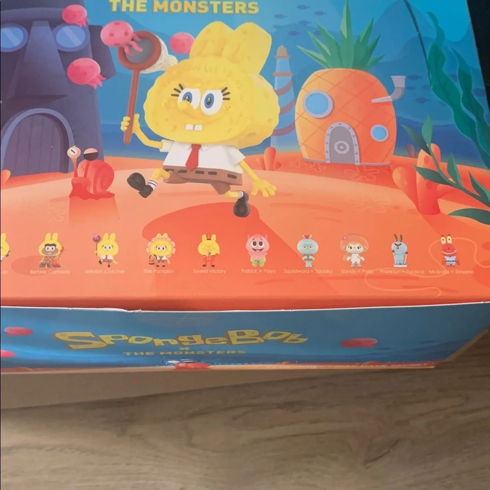 NWT Popmart xSpongeBob The Monsters Kids Toy Set New (full box!) - Picture 10 of 10
